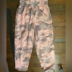 Almost Famous Pink Camouflage Cargo Joggers Size S